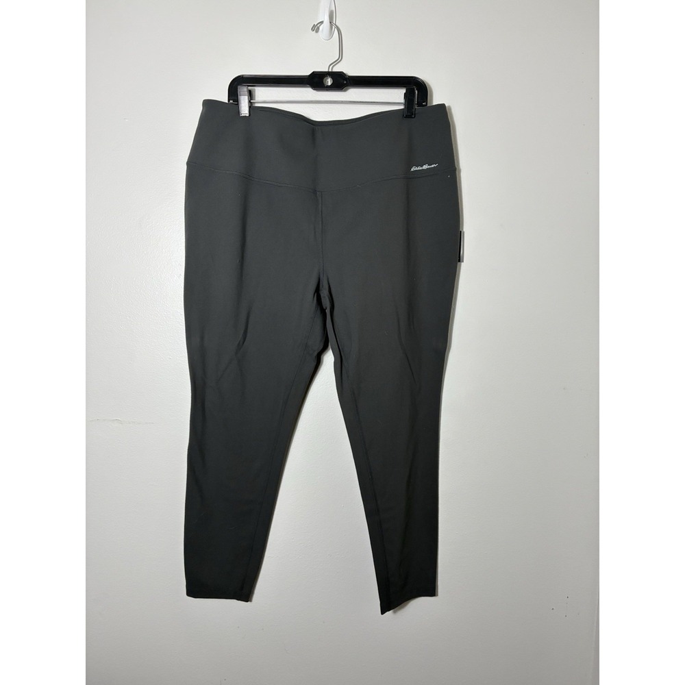 NEW! Eddie Bauer Movement 7/8 Length Carbon Leggings Women's 2XL Gray Pull On